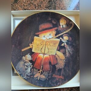 'The Flutist' collector plate in original box with authentication